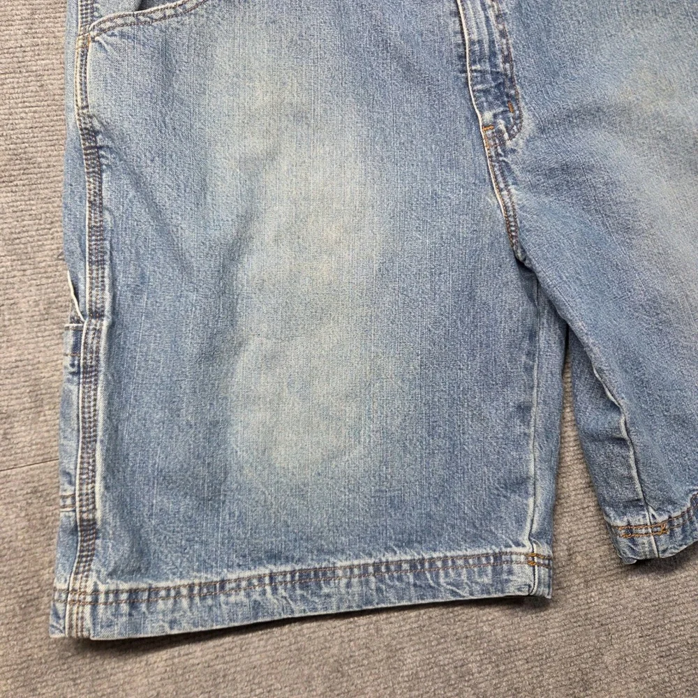 Faded Glory Mens Denim Carpenter Shorts Blue Size 40 Workwear Utility PFG-3970